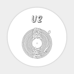 U2 Vintage - Wave Aesthetic Design Magnet